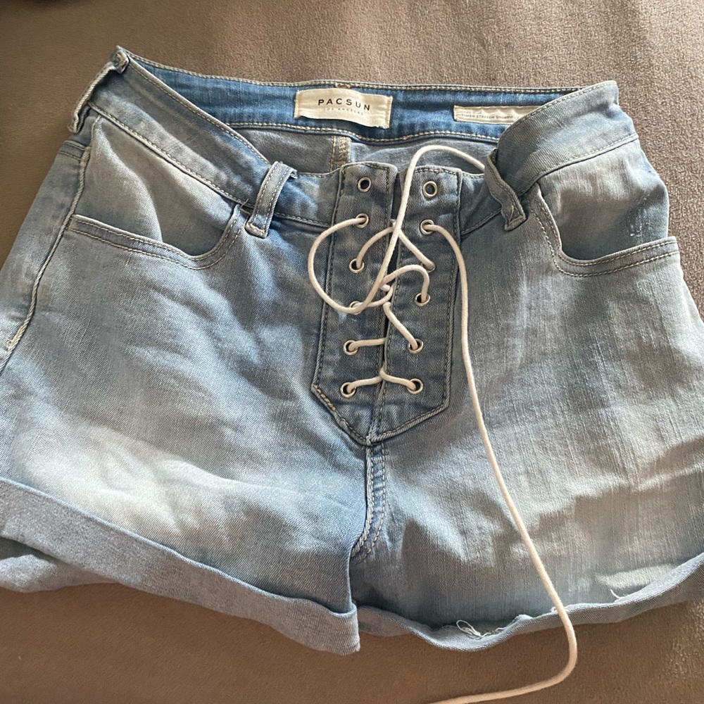 Jean Shorts (ties up)